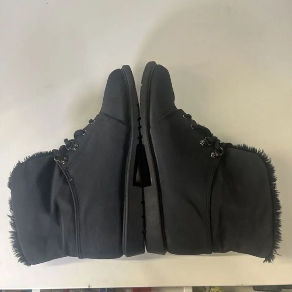 Original Rugged Outback Womens Ankle‎ Boots Black Waterproof 8 Sherpa Grunge